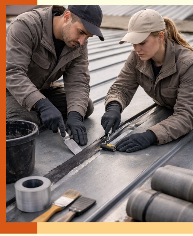 Гидроизоляция фальцевой кровли в Колпине качественно и надежно